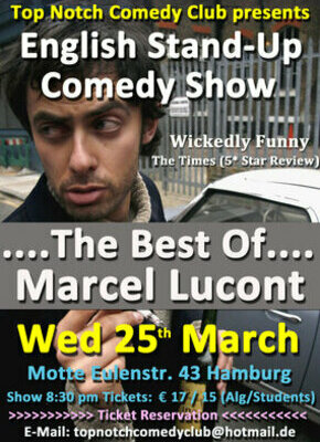 Bild von Top Notch Comedy Club presents: English Stand Up Comedy Show. The Best Of Marcel Lucon Fällt aus!