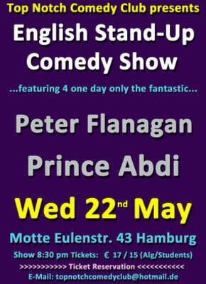 Bild von Top Notch Comedy Club presents: English Stand Up Comedy Show: Peter Flanagan & Prince Abdi