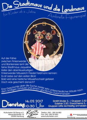 Bild von Kindertheater: "Die Stadtmaus und die Landmaus"