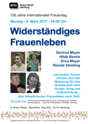Bild von Veranstaltung der VVN BdA anlässlich des 106. internationalen Frauentages