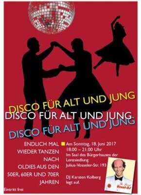 Bild von Disco für Alt und Jung im Bürgerhaus Lenzsiedlung