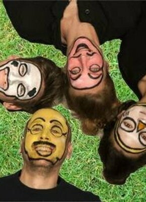 Bild von Gelb und Rosa