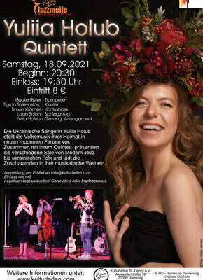 Bild von Jazzmeile presents: YULIIA HOLUB QUINTETT