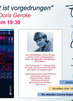 Bild von "Die Nacht ist vorgedrungen" LESUNG mit Doris Gercke
