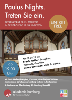Bild von Paulus Night am 9.6.23 um 19 Uhr in der St. Pauluskirche
