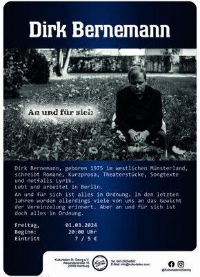 Bild von Lesung: Dirk Bernemann