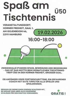 Bild von Spaß am Tischtennis Ü50!