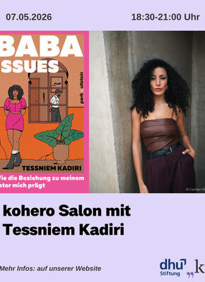 Bild von kohero Salon mit Tessniem Kadiri aus ,,Baba Issues“