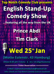 Top Notch Comedy Club presents: English Stand Up Comedy Show
