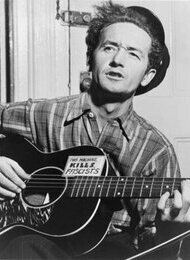 Tribute to Woody Guthrie - this machine kills fascists