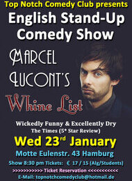 Top Notch Comedy Club presents: English Stand Up Comedy Show with Marcel Lucont