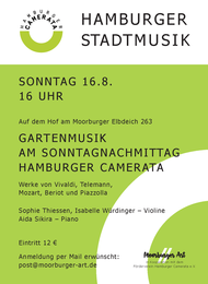 Hamburger Camerata - Gartenmusik am Sonntag Nachmittag