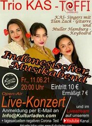 Indonesischer Musikabend: Toffi Hamburg- Trio KAS