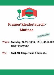 Frauen*kleidertausch-Matinee