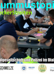 HUMMUSTOPIA #LeckerStreiten: Zivilgesellschaft und Polizei im Dialog