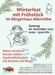 Winterfest mit Stadtteilfrühstück